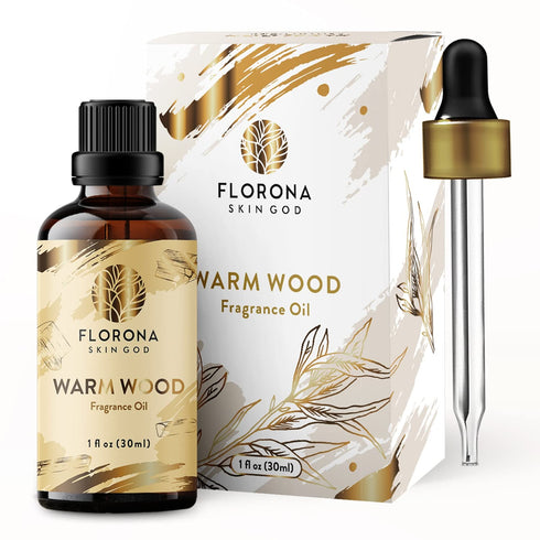 Florona Warm Wood Premium Quality Fragrance Oil - 1 fl oz for Soap Making, Candle Making, Diffuser Aromatherapy