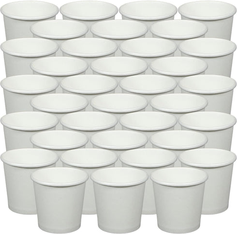 ZUNOXAZ Disposable White Paper Mouthwash Cups 1.7Oz (50Ml) 100pcs Small Bathroom Drinking Cups