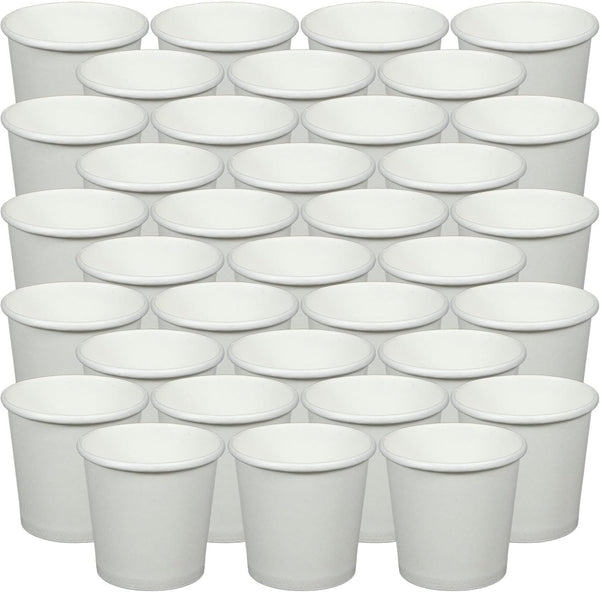 ZUNOXAZ Disposable White Paper Mouthwash Cups 1.7Oz (50Ml) 100pcs Small Bathroom Drinking Cups