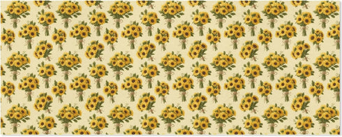 pnyoin Merry Christmas Wrapping Paper Roll,Sunflowers and Bouquet Gift Wrap Perfect for