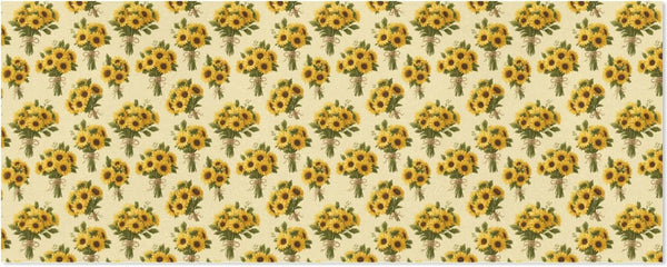 pnyoin Merry Christmas Wrapping Paper Roll,Sunflowers and Bouquet Gift Wrap Perfect for