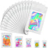 JETMORE Mylar Bags, 100 PCS Holographic Smell Proof Bags with Front Window for Food and Jewelry Storage