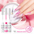 RARJSM Gel Liner Nail Art Polish Set of 6pcs, Popular Colors Black White Pink Rose Red Glitter Silver Gold, 8ml for DIY