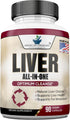 Liver Cleanse & Detox Supplement with Milk Thistle, Artichoke, Dandelion, Turmeric, Choline, 60 Capsules