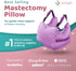 Zomaple Mastectomy Pillow with Strap, Seat Belt Cover & Shower Lanyard - Post Surgery Pillow, Breast for After Heart