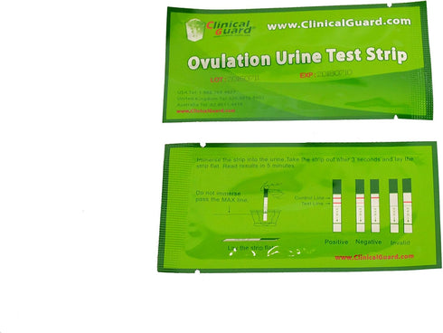 Pack 25 5 Clinical Guard Ovulation Test Strips of - Accurate Measurement Within min - Ovulation Tests Cost-Effective