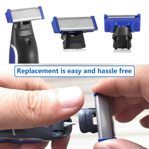 Shaver Replacement Head 6PCS - Compatible with Microtouch Solo, 2PCS Shaver Clean Brush with Box