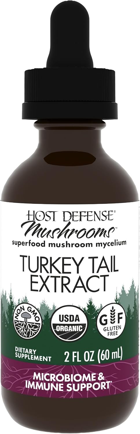 Host Defense Turkey Tail Extract - Digestive Health & Immune Response Support
