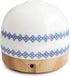 SLMIRACLE 300ml Luxurious Essential Ceramic Diffuser Round Aroma Diffuser Night Light Captivating Exquisite Blue