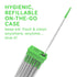Grin Softstx Gentle Dental Picks, 90 Count, Soft Flexible Bristles, Minty Flavor, for Between Teeth