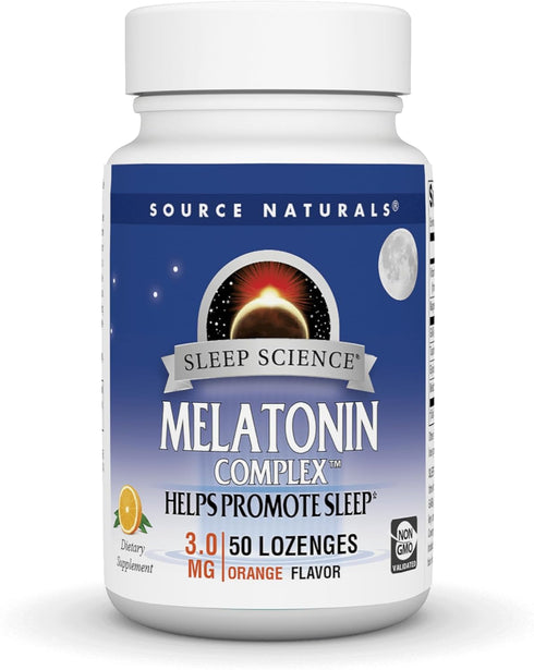 Source Naturals Melatonin Complex, 50 Orange Flavored Lozenges