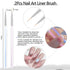 BQAN 5pc Nail Art Brushes - Professional Nail Ombre Brush and Design Painting Brushes Set