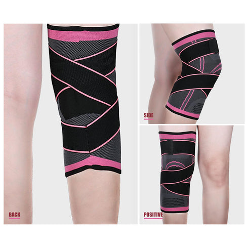 Knee Compression Sleeve with Strap | High Stretch Knee Support for Women Men | Knee Braces for Pain Relief