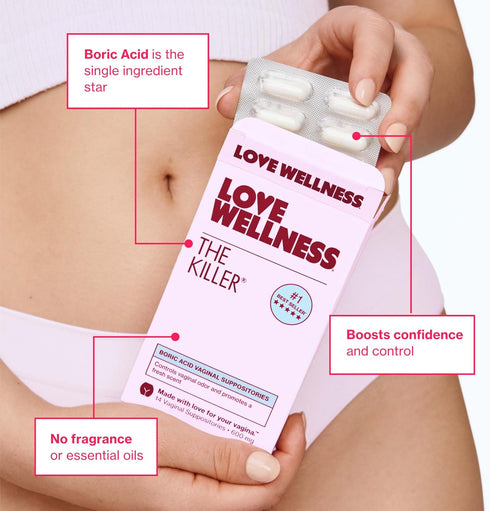 Love Wellness pH Balancing Cleanser & The Killer | Feminine Balance Duo | Supports Balanced pH, Intimate Health