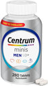 Centrum Minis Silver Multivitamin for Men 50 Plus, Non-GMO Supplement with Vitamin D3, B-Vitamins, Zinc, 280 Ct