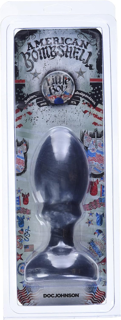 Gunmetal Grey Little Boy Dildo or Butt Plug - American Bombshell