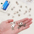 Mardatt 100Pcs Battery Springs AAA, Battery Negative and Positive Nickle Plated Conversion Spring Contact Plate