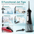 Nicefeel Water Dental Flosser - Portable Oral Irrigator, 3 Modes, 300ML Tank, IPX7 Waterproof, for Tonsil Stone