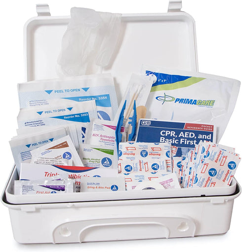 KC-25PP 25 157 10x7x3 inches Primacare Person Compact First Aid Kit with Pieces Emergency Medical Supplies, Portable