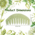 Janedream Jade Stone Gua Sha Comb - Traditional Massage Tools for Scalp and Facial Therapy