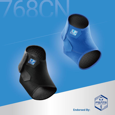 LP SUPPORT 768 Ankle Support - Adjustable Achilles Tendon Open Heel Strap - Pain Relief Brace for Sprains and Injury