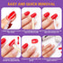 Makartt Nail Glue Kit - Brush on Nail Glue 7ML, Glue Remover 10ML, Cuticle Oil, and Wooden Sticks