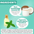 Coconut Pulling Oil 2Pack, Mint Oil Pulling Mouthwash with Tongue Scraper for Teeth Whitening and Fresh Breath