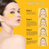 24K Gold Eye Masks for Dark Circles & Puffiness - 70PCS Under Eye Patches with Caffeine, Hyaluronic Acid, Peptides