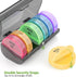 Daily Pill Organizer (Twice-a-Day) - 7 Day AM/PM Pill Box, Round Medicine Container for Vitamins and Supplements