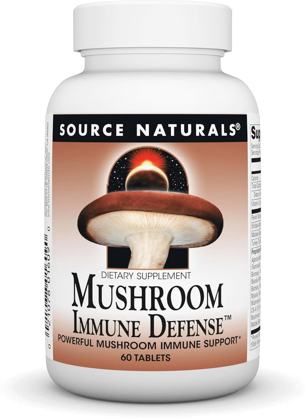 Source Naturals Mushroom Immune Defense, 16 Blend Complex, 60 Tablets