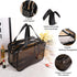 WEISIPU Large Waterproof Clear Travel Bag, Transparent Makeup Bag with Double Zipper - Stylish Black Trim