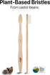 Soft Bamboo Toothbrushes with Plant-Based Bristles, Individually Sealed, Sea Turtle (10 Pack)
