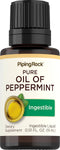 Piping Rock Oil of Peppermint Liquid 15 ml Drops | Pure Ingestible Supplement | Non-GMO, Gluten Free