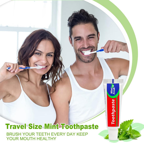 30 pcs Travel Size Toothpaste Bulk, 0.88oz/25 Grams Mini Disposable Toothpaste for Hotel, Guests, Charity