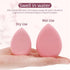 BEAKEY Flat Duo Makeup Sponge Set of 6 - Super Soft 0 Latex Blending Sponge for Flawless Application, Pink