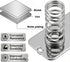 SULIKJHUI 20 Sets Set, 12x11mm 12x28mm (5) Battery Contacts Plate Battery Spring Conversion Kit for AA/AAA Devices
