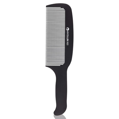 HYOUJIN 901 Black Carbon Flat Top Clipper Comb, 230? Heat Resistant Hair Cutting Combs for Clipper-cuts