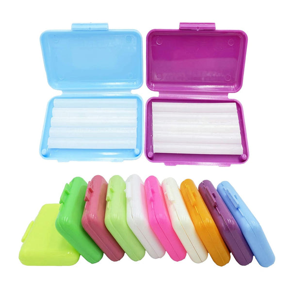 HRASY Orthodontic Wax for Braces, 10 Pack Dental Wax in 10 Colors and Flavors for Relieving Pain and Irritation