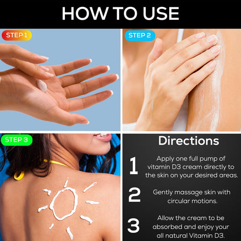 ANUMED Vitamin D3 with K2 10,000 IU Cream + Magnesium + Hyaluronic Acid + Vitamin E - Promotes Stronger Bones, Travel