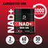 NAD+ Supplement 1000 mg - Pure NAD Supplement for Energy and DNA Repair, 60 Capsules