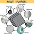 VIcolour 12X12 12 Pack Premium Mesh Dish Cloths for Kitchen, Quick Drying Kitchen Dish Washing Net and Scrubber