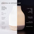 Settings Sacred Lotus Love Ceramic Essential Oil Diffuser Ultrasonic Aroma Diffuser with Wood Base, Ambient LED Light