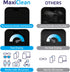 Maxi Clean 200 Lens Wipes for Eyeglasses Lens Wipes Individually Wrapped, Pre-moistened Eyeglass Cleaning Wipes