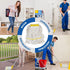 KULED Heavy Duty Industrial Mop | Commercial Mop with Long Handle | Cotton Mop with 2 Mop Heads for Floor Cleaning