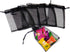 100Pcs Black Organza Bags, 4x6 Inch Sheer Drawstring Halloween Party Gift Bags for Jewelry Candy Pouches