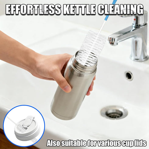 TOAINRSI Set Bottle Cleaning Brush - Long Handle Bottle Cleaner, for Long Narrow Neck Bottles, Water Bottles, Baby