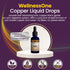 WellnessOne Liquid Copper Supplements, Bone Health & Immune Support, 1.67 fl oz