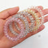Traceless Spiral Hair Ties, 20 Pieces, No Crease, Transparent, Mixed Color, Phone Cord Hair Bands