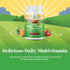 Plant Based Kids Multivitamin Gummies - Immunity Support with Vitamins A, C, D3, E, B & Zinc, Gluten Free, Non-GMO,
