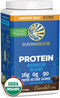 Sunwarrior Vegan Protein Powder - Chocolate, 32 Servings, USDA Organic, Keto Friendly, Non-GMO